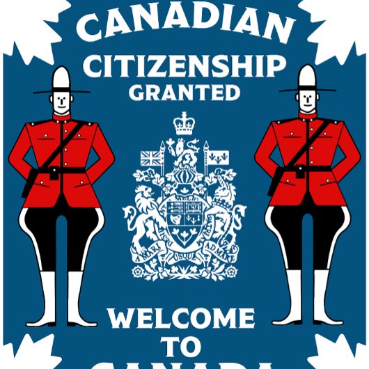 Canadees Burgerschap Viering Gift Spandoek