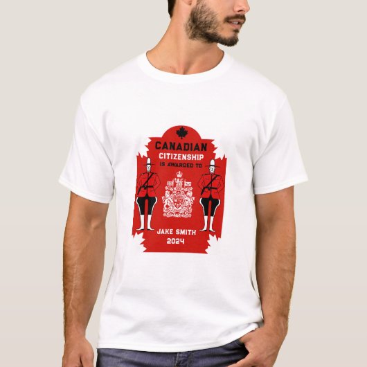 Canadees Burgerschap Viering Gift T-shirt (Voorkant)