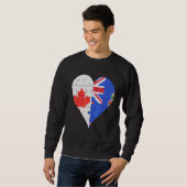 Canadees Caymanian Flag Heart Trui (Voorkant volledig)