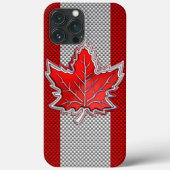 Canadees chroommanleder op koolstofvezelstijlen Case-Mate iPhone case (Achterkant)