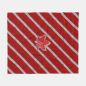 Canadees chroommanleder op koolstofvezelstijlen fleece deken (Voorkant (Horizontaal))