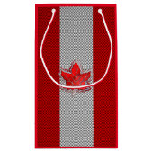 Canadees chroommanleder op koolstofvezelstijlen klein cadeauzakje (Achterkant)