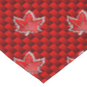 Canadees chroommanleder op koolstofvezelstijlen tafelkleed (Gekanteld)