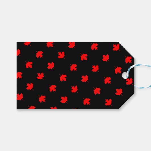 Canadees Cottage Maple Leaf Cadeaulabel (Voorkant (Horizontaal))