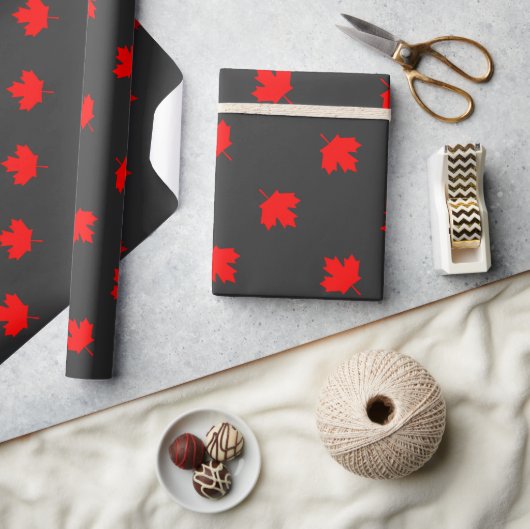 Canadees Cottage Maple Leaf Cadeaupapier (Crafts)