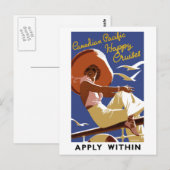  Canadees cruiseschema Briefkaart (Voorkant / Achterkant)