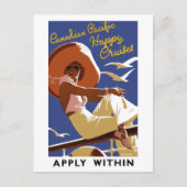  Canadees cruiseschema Briefkaart (Voorkant)