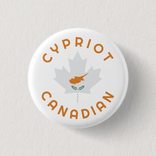 Canadees-Cypriotische roots Ronde Button 3,2 Cm (Voorkant)