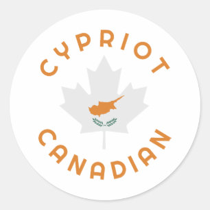 Canadees-Cypriotische roots Ronde Sticker