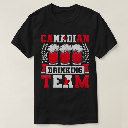 Canadees Drink team, bierdag T-shirt (Design voorkant)