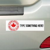 Canadees Drink team Bumpersticker (Op auto)