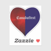 CANADEES EERSTE HART STICKER (Vel)