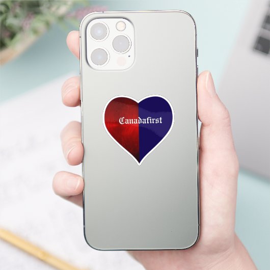 CANADEES EERSTE HART STICKER (Telefoon)