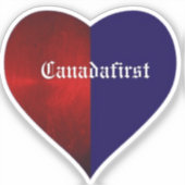 CANADEES EERSTE HART STICKER (Voorkant)