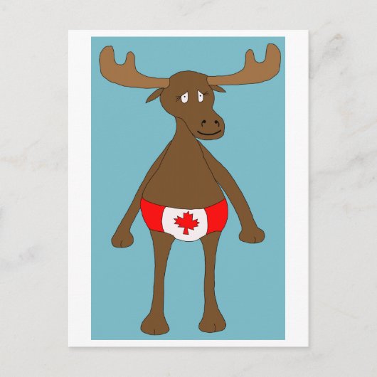 Canadees, Eh? Moose Briefkaart (Voorkant)