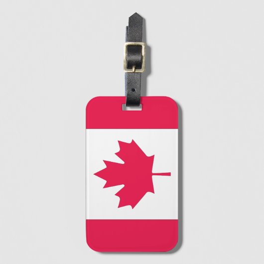 Canadees esdoorn bagagelabel (Voorkant (verticaal))