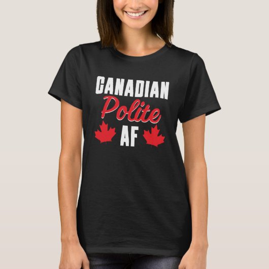 Canadees esdoornblad Canada Vlag Moose Montreal Ot T-shirt (Voorkant)