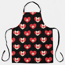 Canadees esdoornblad, harten schort