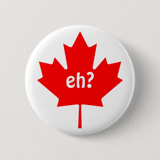 Canadees esdoornblad met Eh Symbol Button (Voorkant)