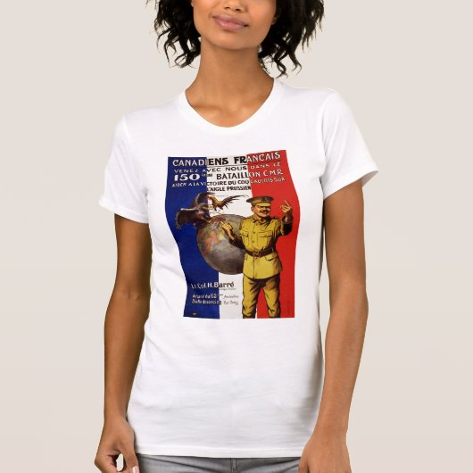 Canadees Francais T-shirt (Voorkant)