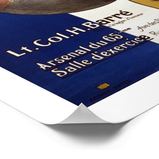 Canadees Francais (wit) Poster (Hoek)