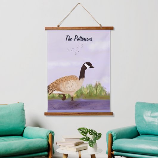 Canadees ganzenhout bedekt wandtapijt hangend wandkleed (Woonkamer)