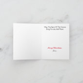 Canadees gebondente politiesnowflake kerstkaart kaart (Binnen)