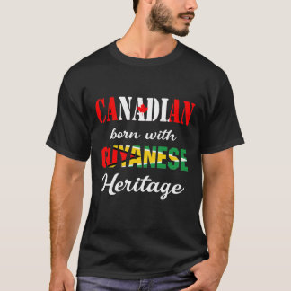 Canadees Geboren in het Guyanese erfgoed T-shirt
