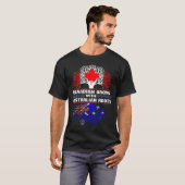 Canadees gegroeid met Australische wortels T-shirt (Voorkant volledig)