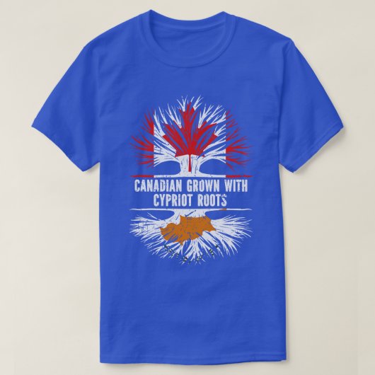 Canadees Gegroeid met Cypriotische Roots Canada Vl T-shirt (Design voorkant)