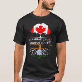 Canadees gegroeid met Indiase    rotsIndia Design T-shirt (Voorkant)