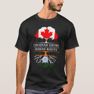 Canadees gegroeid met Indiase    rotsIndia Design T-shirt