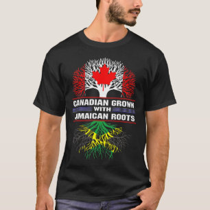 Canadees gegroeid met Jamaicaanse rots T-shirt
