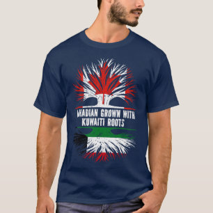 Canadees Gegroeid met Koeweitse Roots Canada Vlag T-shirt