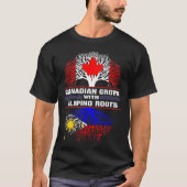 Canadees gekweekt met Filippijnse wortels T-shirt (Voorkant)