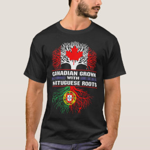 Canadees gekweekt met Portugese wortels T-shirt