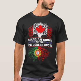 Canadees gekweekt met Portugese wortels T-shirt