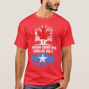 Canadees geteeld met Somalische roots Canada Vlag T-shirt