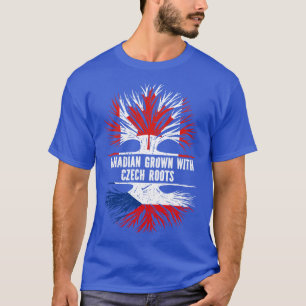 Canadees geteeld met Tsjechische Roots Canada Vlag T-shirt
