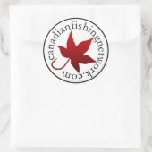 Canadees Gevist Netwerk Ronde Decal Ronde Sticker (Tas)