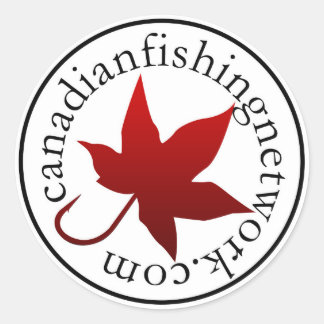 Canadees Gevist Netwerk Ronde Decal Sticker