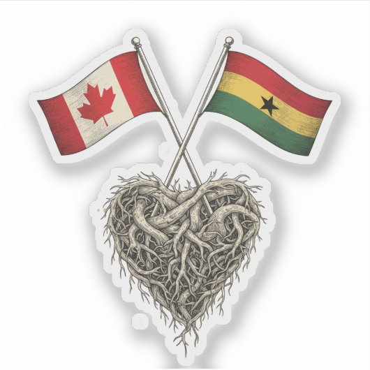 Canadees-Ghanees Sticker (Voorkant)