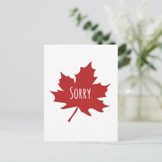 Canadees grappig briefkaart (Staand voorkant)