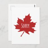 Canadees grappig briefkaart (Voorkant / Achterkant)