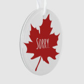 Canadees grappig ornament (voorkant)