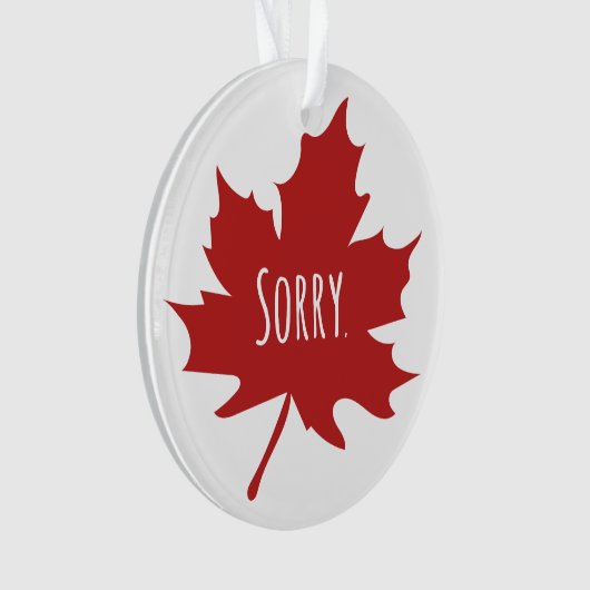 Canadees grappig ornament (voorkant)