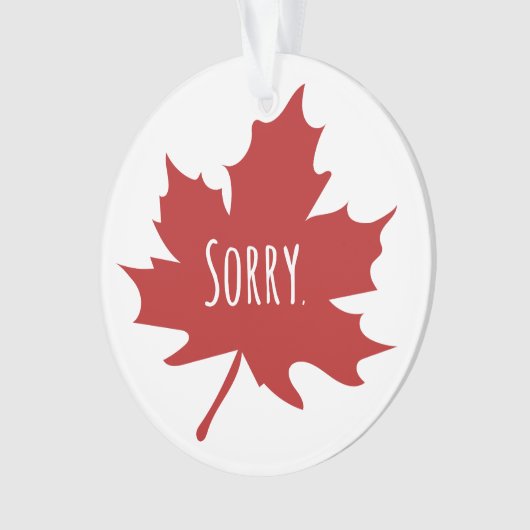 Canadees grappig ornament (voorkant)