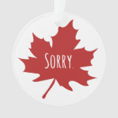 Canadees grappig ornament (voorkant)