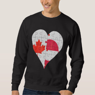 Canadees Groenlands Vlag Hart Trui