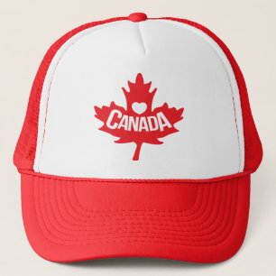 Canadees hart en rood pet